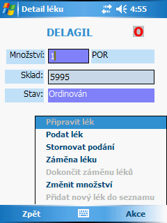 Detail dostupné akce